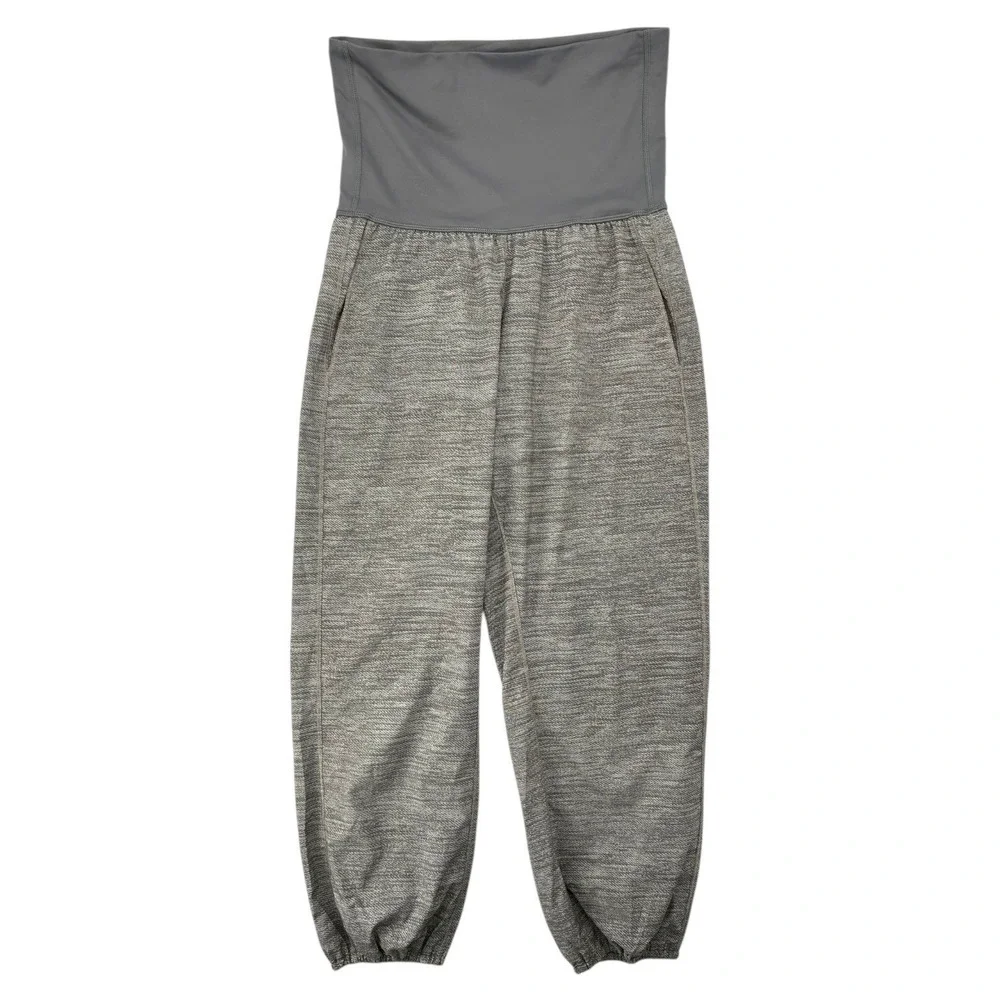 lululemon Maternity Friendly High Rise Joggers Gray Pockets 25